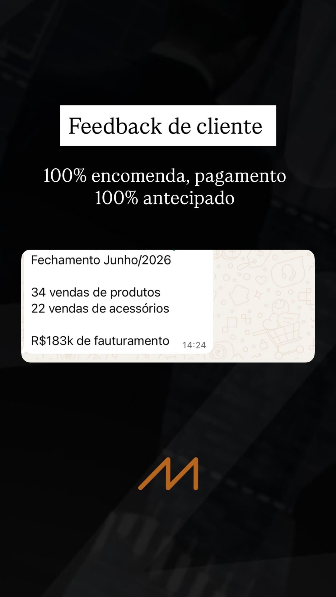 Fechamento Junho/2026 — R$183k de faturamento, 100% antecipado